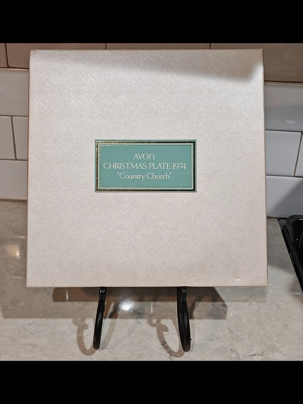 Avon Turquoise Holiday Church Plate